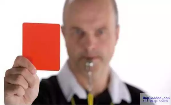 Referee Sends Off Player For Farting Loudly In A Football Match (Photo)